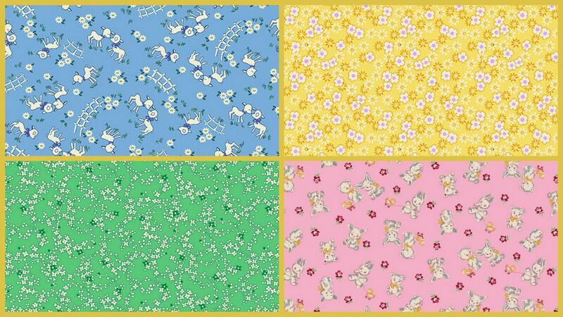 Cotton Quilt Fabric Nana Mae VI Thirties Reproduction Fat Quarter Medley  - product images  of 