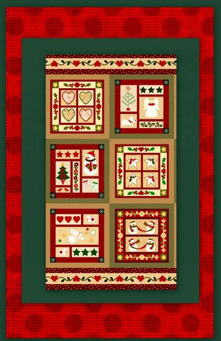 Easy,Fabric,Panel,Quilt,Kit,Wrapped,In,Joy,Christmas,kit,quilt fabric,cotton material,auntie chris quilt,sewing,crafts,quilting,online fabric,sale fabric