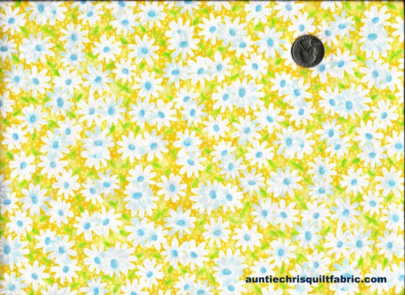 Fat Quarter Shop Cotton Fabric Pre Cut Fat Quarters Keepsake Calico Packed Daisy Yellow - product images  of 