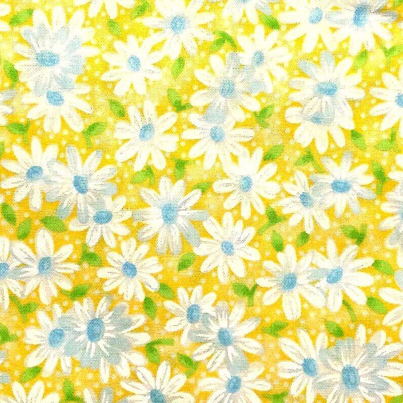 Fat Quarter Shop Cotton Fabric Pre Cut Fat Quarters Keepsake Calico Packed Daisy Yellow - product images  of 