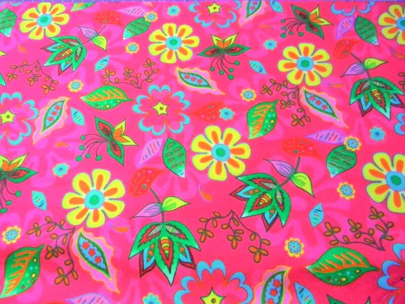 Cotton Quilt Fabric Flannel Cuddle Prints Whimsy Floral Girls Pink - product images  of 