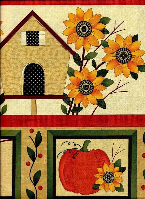 Easy Fabric Panel Quilt Kit Harvest Song Autumn Fall Panel Kit  - product images  of 