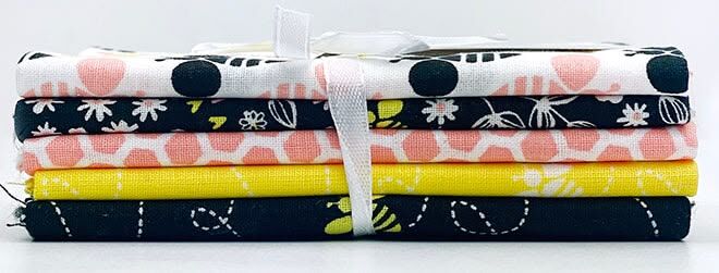 Cotton Quilt Fabric Emma &amp; Mila Bee Youthful Fat Quarter Medley - product images  of 
