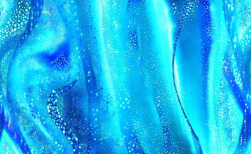 Fat Quarter Shop Cotton Fabric Pre Cut Fat Quarters Ocean Blue Sea Waves Nautical - product images  of 