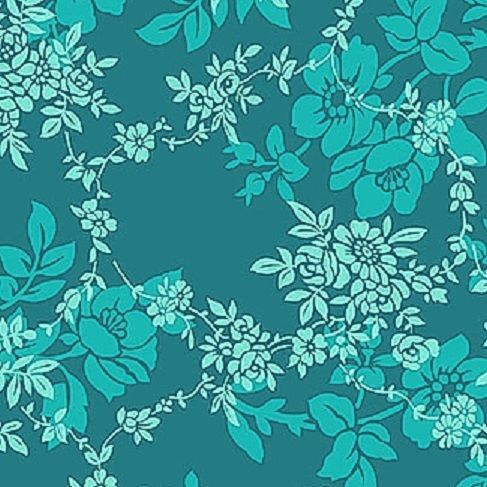 Fat Quarter Shop Cotton Fabric Pre Cut Fat Quarters Sweet Perfume Peacock Floral - product images  of 