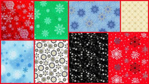 Cotton,Quilt,Fabric,Christmas,Magic,Snowflake,Fat,Quarter,Bundle,,quilt backing, dresses, quilt fabric,cotton material,auntie chris quilt,sewing,crafts,quilting,online fabric,sale fabric