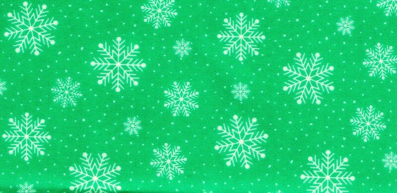 Cotton Quilt Fabric Christmas Magic Snowflake Fat Quarter  Bundle - product images  of 