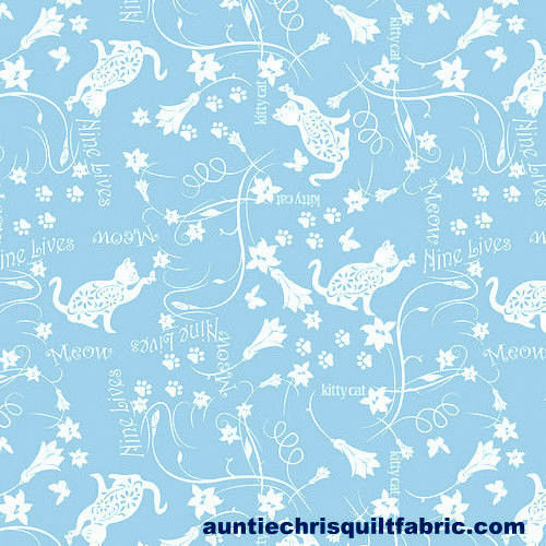 Fat Quarter Shop Cotton Fabric Pre Cut Fat Quarters  Kittens in the Garden Floral  - product images  of 