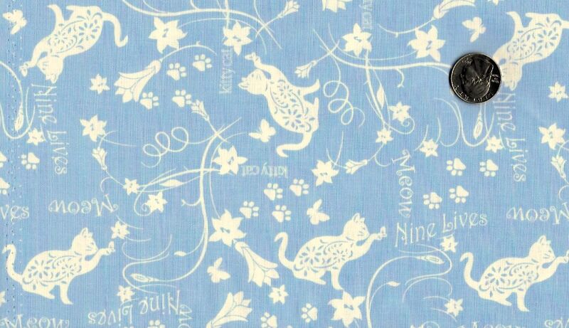 Fat Quarter Shop Cotton Fabric Pre Cut Fat Quarters  Kittens in the Garden Floral  - product images  of 