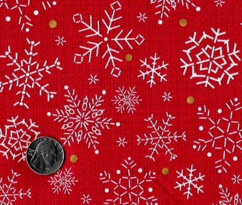 Fat,Quarter,Shop,Cotton,Fabric,Pre,Cut,Quarters,Snowy,Magic,Snowflakes,Red,,quilt backing, dresses, quilt fabric,cotton material,auntie chris quilt,sewing,crafts,quilting,online fabric,sale fabric