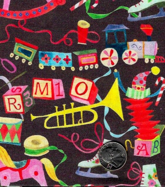 Fat Quarter Shop Cotton Fabric Pre Cut Fat Quarters Christmas Presents And Toys  - product images  of 