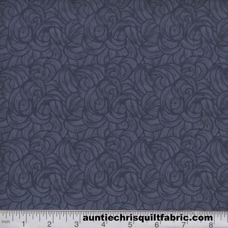 Fat Quarter Shop Cotton Fabric Pre Cut Fat Quarters Twisted Swirly Blender Gray - product image