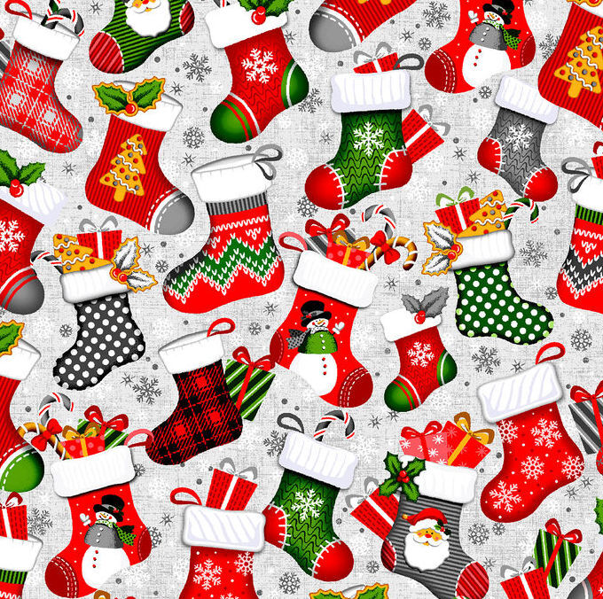 Cotton Quilt Fabric Noel Christmas Cookie Patch 1/2 Yard Sampler Bundle  - product images  of 