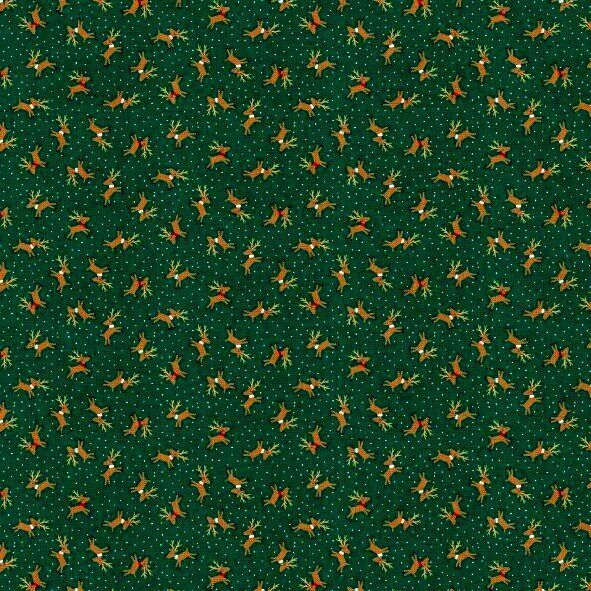 Cotton Quilt Fabric Noel Christmas Cookie Patch 1/2 Yard Sampler Bundle  - product images  of 