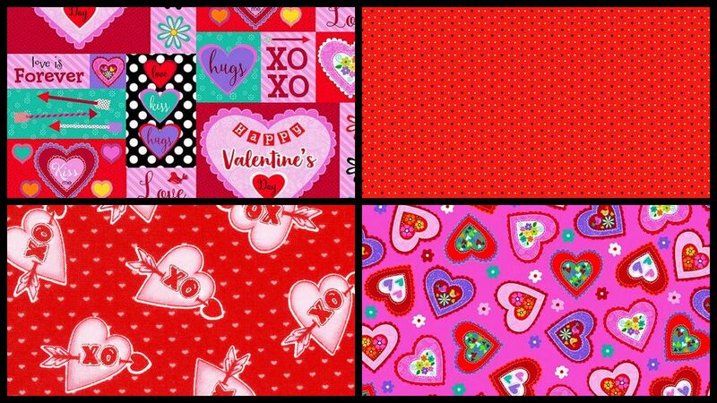 Cotton Quilt Fabric Fat Quarter Medley Love Is Forever  - product images  of 