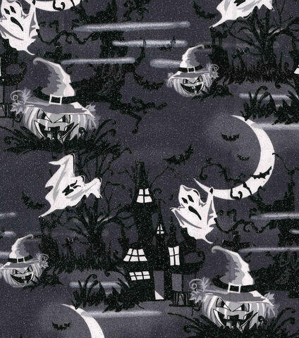 Fat,Quarter,Shop,Cotton,Fabric,Pre,Cut,Quarters,Halloween,Haunted,House,Glitter,,quilt backing, dresses, quilt fabric,cotton material,auntie chris quilt,sewing,crafts,quilting,online fabric,sale fabric