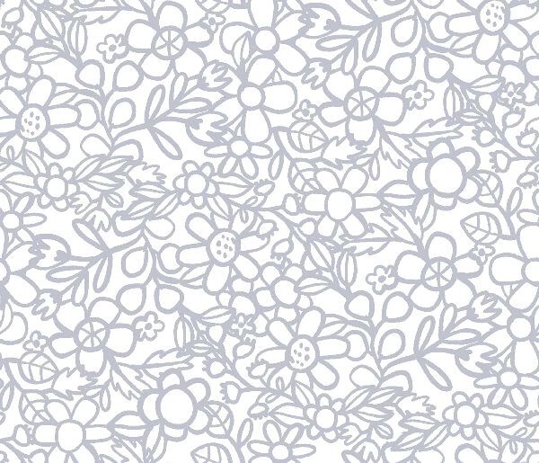 Cotton Quilt Fabric Floral Blender White Gray Springs Creative - product images  of 