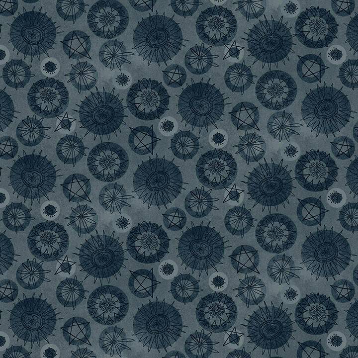 Fat Quarter Shop Cotton Fabric Pre Cut Fat Quarters Best of Days Tonal Flower Blue - product images  of 