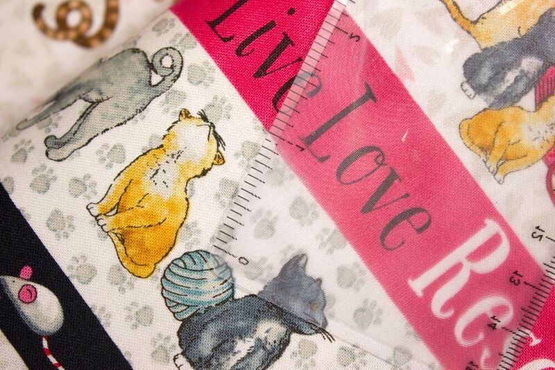 Fat Quarter Shop Cotton Fabric Pre Cut Fat Quarters Cat Rescue Adoption - product images  of 