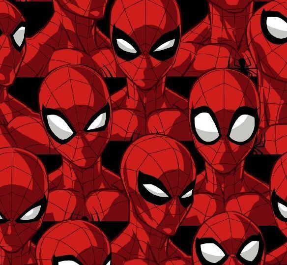 Cotton Quilt Fabric Superhero Marvel Comics Spiderman Batman Fat Quarter Bundle  - product images  of 