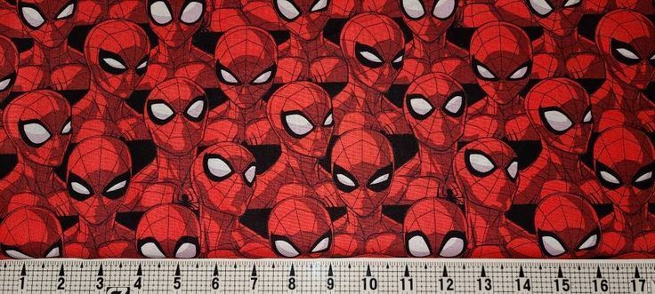 Fat Quarter Shop Cotton Fabric Pre Cut Fat Quarters Spider Sense Spiderman Packed - product images  of 