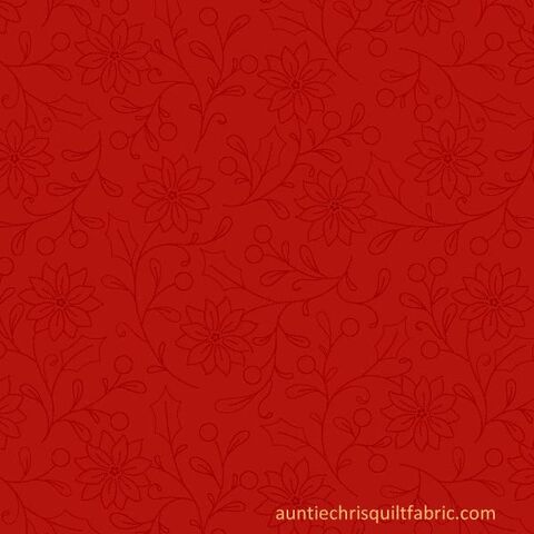 Cotton,Quilt,Fabric,Christmas,Make,It,Merry,Red,Tone,on,Floral,,quilt backing, dresses, quilt fabric,cotton material,auntie chris quilt,sewing,crafts,quilting,online fabric,sale fabric