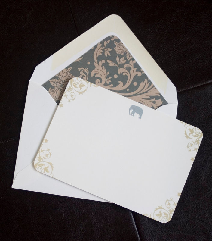 Elegant Elephants - stationery set - product images  of 