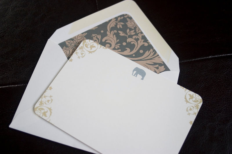 Elegant Elephants - stationery set - product images  of 