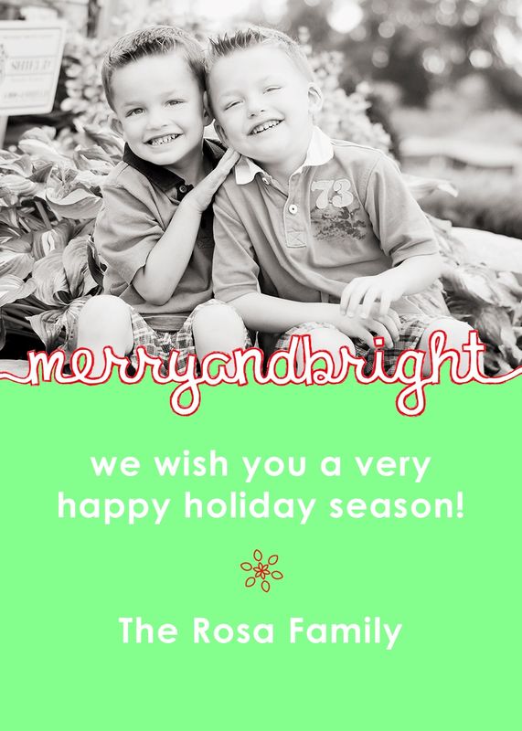 Merry and Bright - Holiday Photo Card - product images