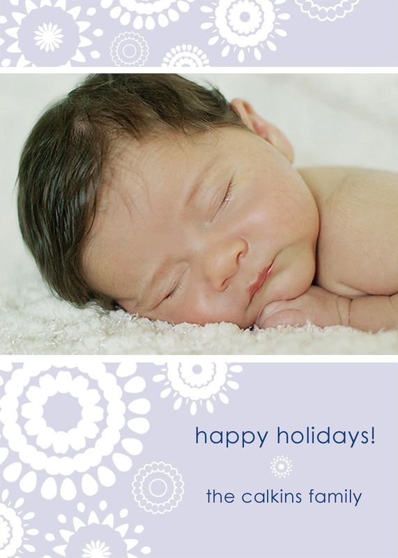 Mod Snowflakes - Holiday Photo Card - product images  of 