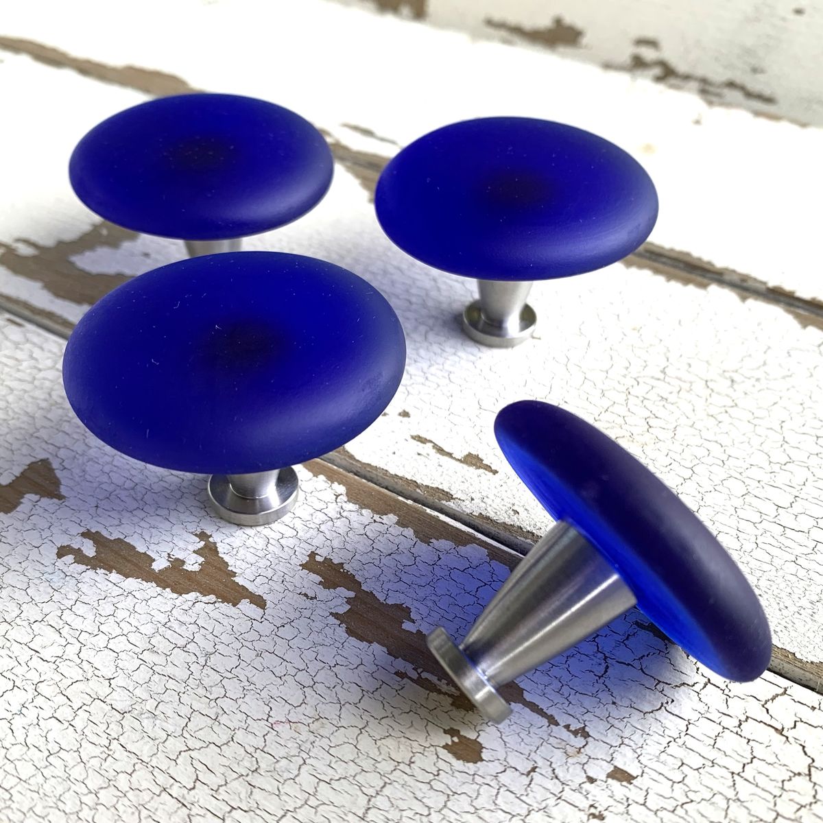 Beach Glass Knob Drawer Pull 12 BeachyRustica