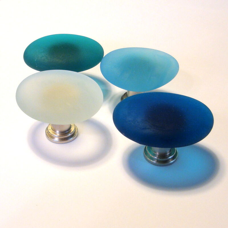 Sea Glass Cabinet Knob Beach Glass Drawer Pull $13 - product images  of 
