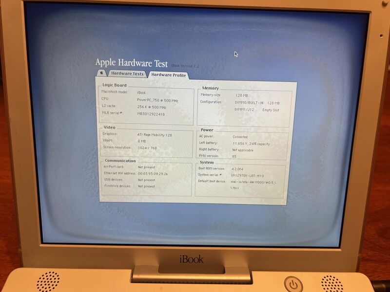 Vintage Apple iBook G3 M6497 Laptop – 500MHz PowerPC, Mac OS X, Original Box, Yo-Yo Charger &amp; AV Adapter – Tested Working Collector Bundle - product images  of 