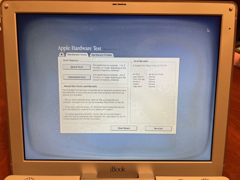Vintage Apple iBook G3 M6497 Laptop – 500MHz PowerPC, Mac OS X, Original Box, Yo-Yo Charger &amp; AV Adapter – Tested Working Collector Bundle - product images  of 
