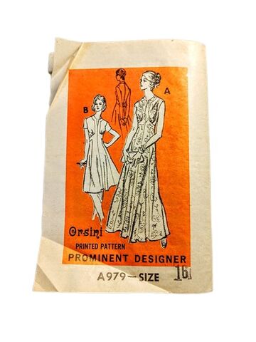 Vintage,1970s,Never,Used,Designer,Sewing,Pattern,For,A,Short,Dress,Or,Maxi,Gown,With,Bodice,Interest,Orsini,#A979,Bust,38,uncut 1970s vintage sewing pattern by orsini short or long maxi dress, 1970s vintage designer sewing pattern, vintage dress with high waist and 2 lengths pattern 1970s, 1970s sewing patterns vintage. vintage sewing patterns another time vintage apparel, v