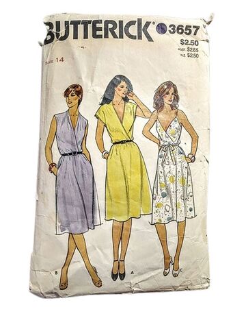 Vintage,1980s,Butterick,Sewing,Pattern,For,A,Full,Skirted,Dress,With,2,Styles,Of,Sleeves,Or,Sundress,Bust,36,1980s vintage butterick sewing pattern dress with 2 style sleeves or a sundress, fit and flare 1980s dress, 1980s vintage sewing patterns, sewing patterns from another time vintage apparel, 1980s clothing, fit and flare sundress, full skirted 80s dress, v