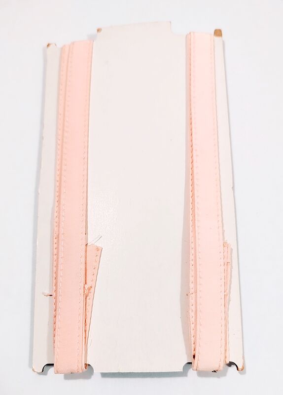 Never Used Pink Peach 1940s Vintage Replacement Fabric Sew On Slip Bra Chemise Straps Adjustable New Old Stock - product images  of 