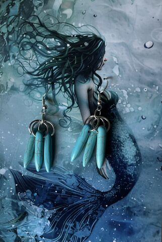 Sharon,Rose,-,Mermaid,Collection,Earrings,Sharon Rose Fashion Designer