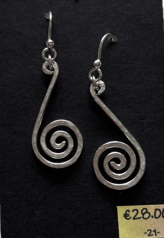 Snail,Earrings,-,Silver,Forget-Me-Knot,Jewellery,Silver-earrings - Forget-Me-Knot Jewellery