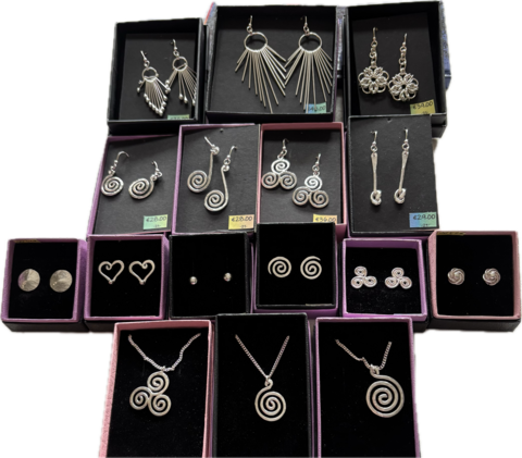 Forgetmeknot,jewellery,Silver Earrings and Pendants