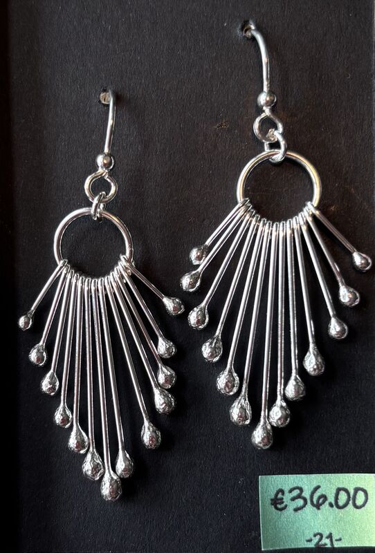 Standard-Dangle- Earrings Silver Forget-Me-Knot Jewellery - product images