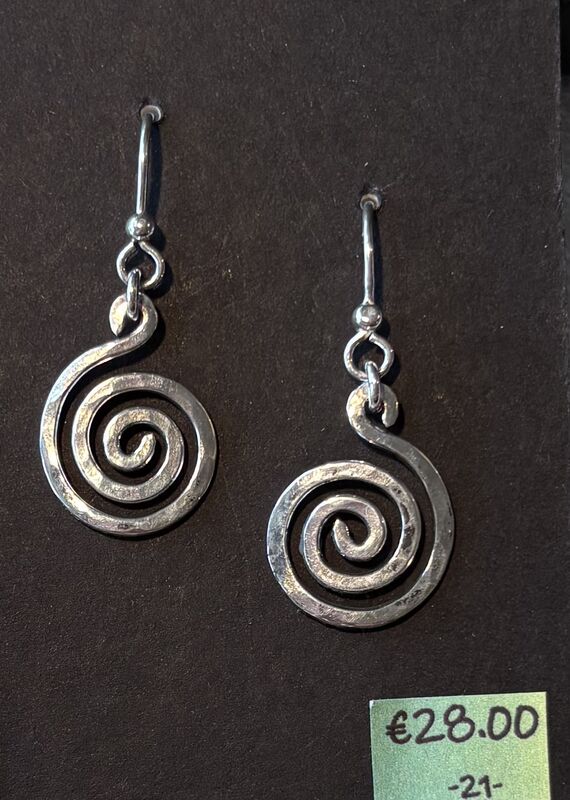 Snail-drop-earrings Silver Forget-Me-Knot-Jewellery - product images
