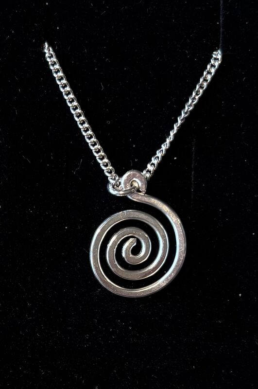 Silver-Snail-medium-pendant ForgetMeKnot Jewellery - product images