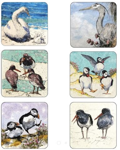 Annabel-Langrish-Seabirds-Tablemats,Annabel Langrish Seabirds Tablemats 