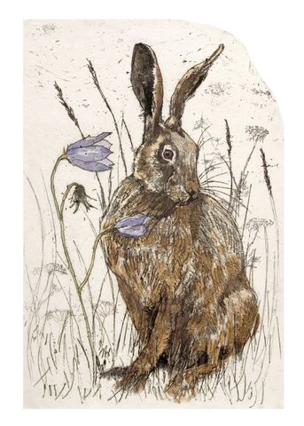 Annabel’s-Langrish-Harebells-Tea-Towel,Harebells Tea Towel