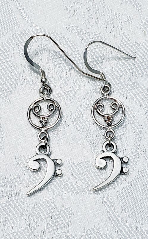Bass Clef Earrings-Filigree - product images  of 