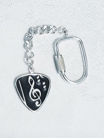 All,Sterling,Guitar,Pick,Keychain,Sterling silver, high quality guitar pick keychain, musician keychain