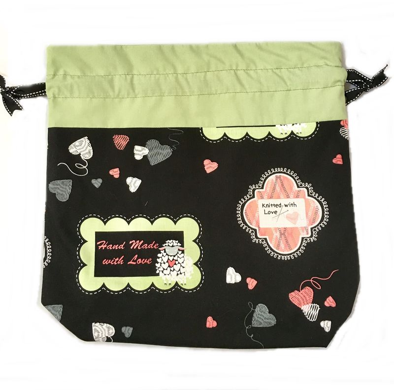 Large Knit Saying Project Bag - product images  of 