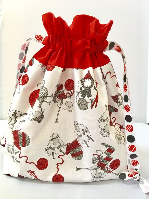 Large Sheep knitting Project Bag - product images  of 