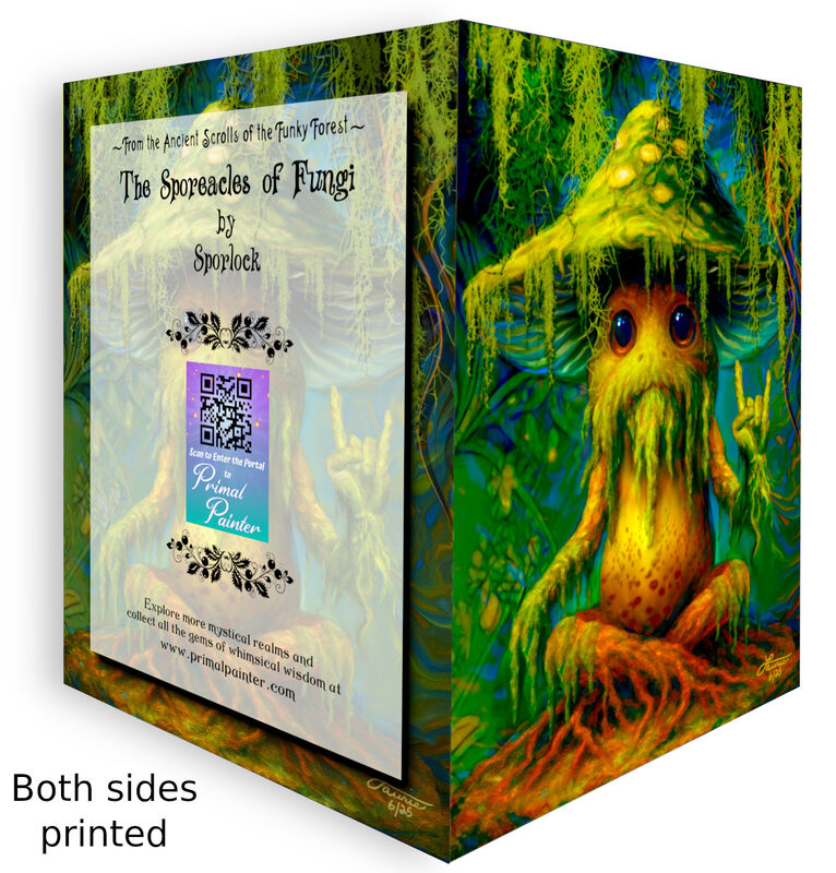 Rock Star Mushroom Greeting Card – Sporlock, Funky Forest Sporeacles Collection - product images  of 
